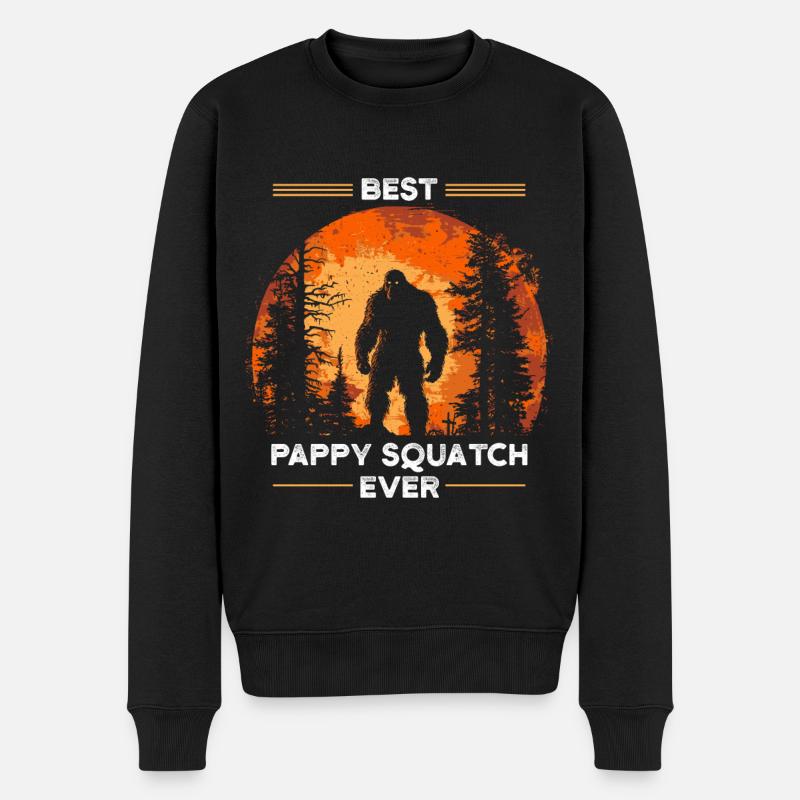 Best Pappy Squatch Ever - Men's Premium Organic Jumper - black