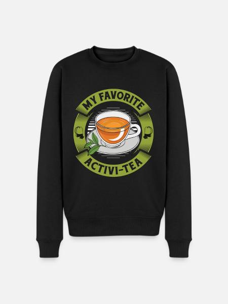Hot Tea Min favorit Activi-Tea Kamille Te Lover - Økologisk premium-sweatshirt til mænd - sort
