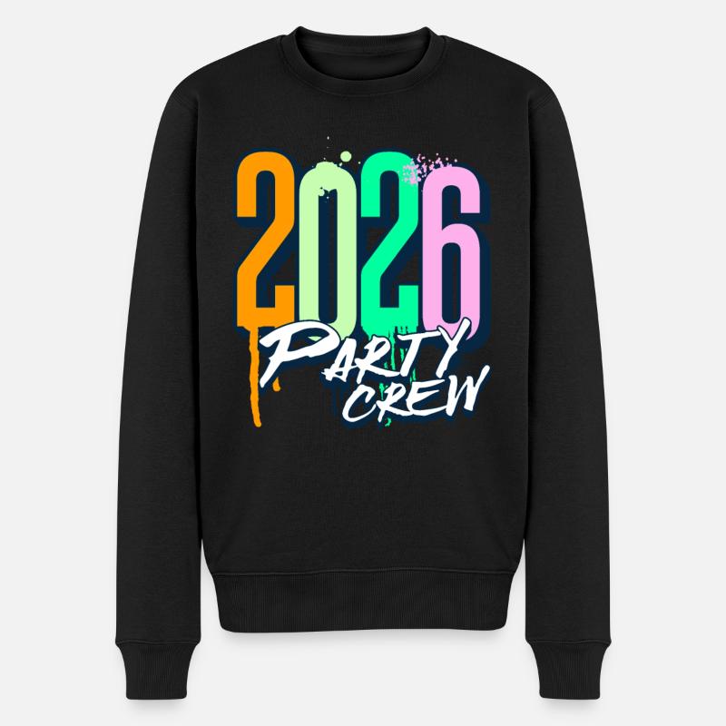 Équipe de fête 2026 - Pull Premium bio Homme - noir