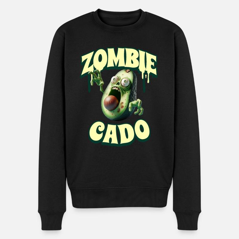 Zombie Avocat Zombiecado - Pull Premium bio Homme - noir
