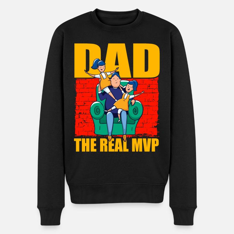 Papa - Pull Premium bio Homme - noir