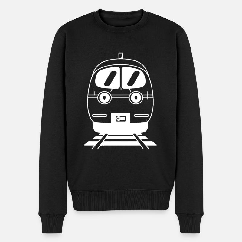 Caricature ferroviaire - Pull Premium bio Homme - noir