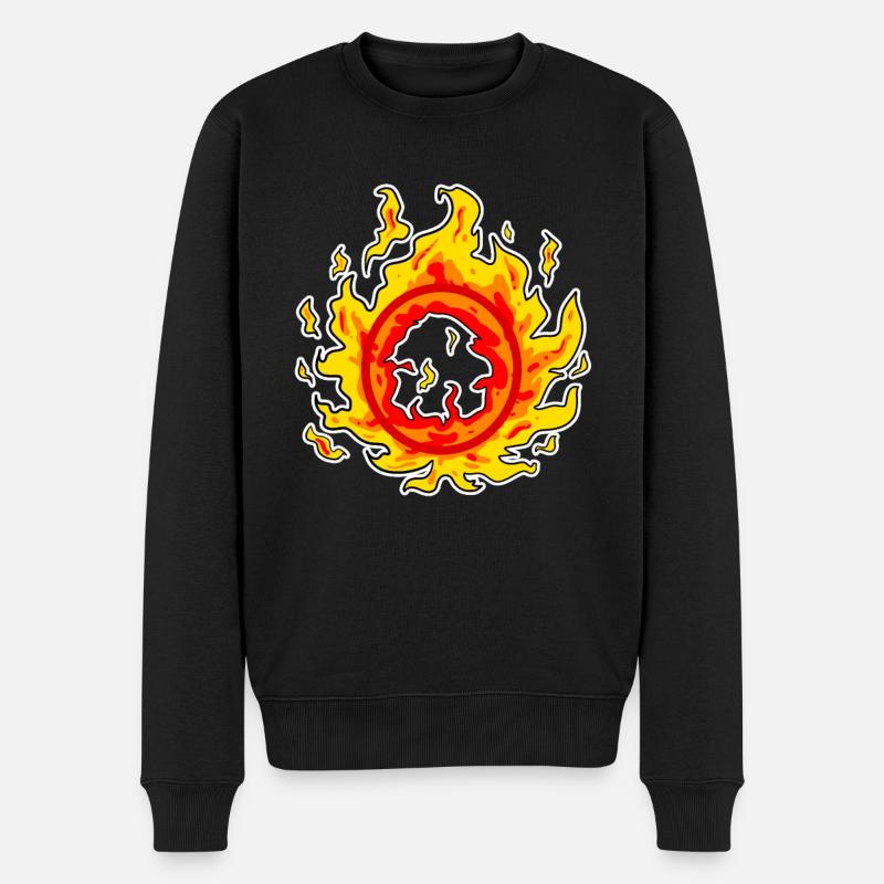 Cercle de feu - Pull Premium bio Homme - noir