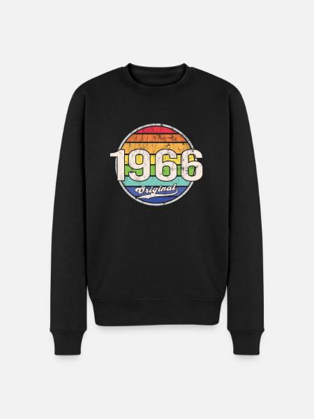 1966 Anniversaire Année Original - Pull Premium bio Homme - noir