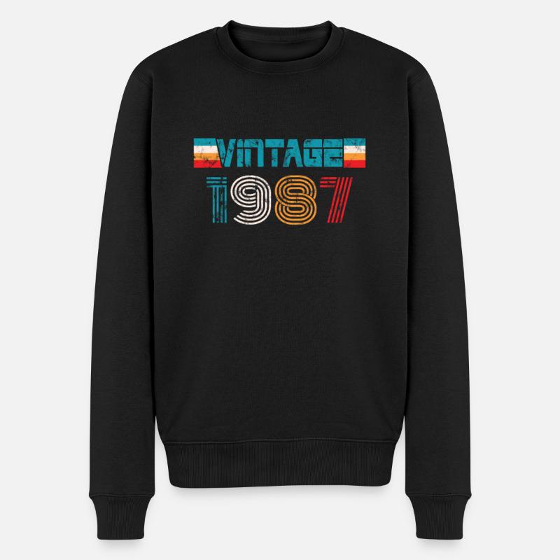 Millésime anniversaire 1987 - Pull Premium bio Homme - noir