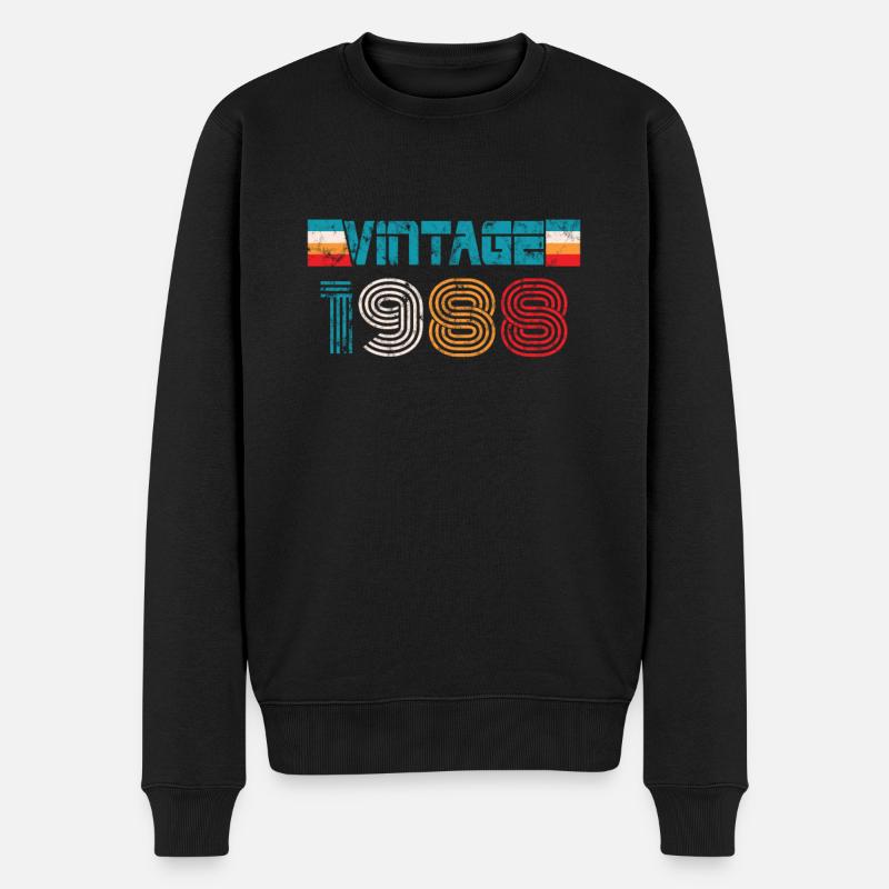 Millésime anniversaire 1988 - Pull Premium bio Homme - noir