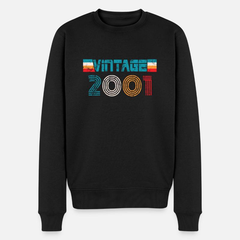 Millésime anniversaire 2001 - Pull Premium bio Homme - noir