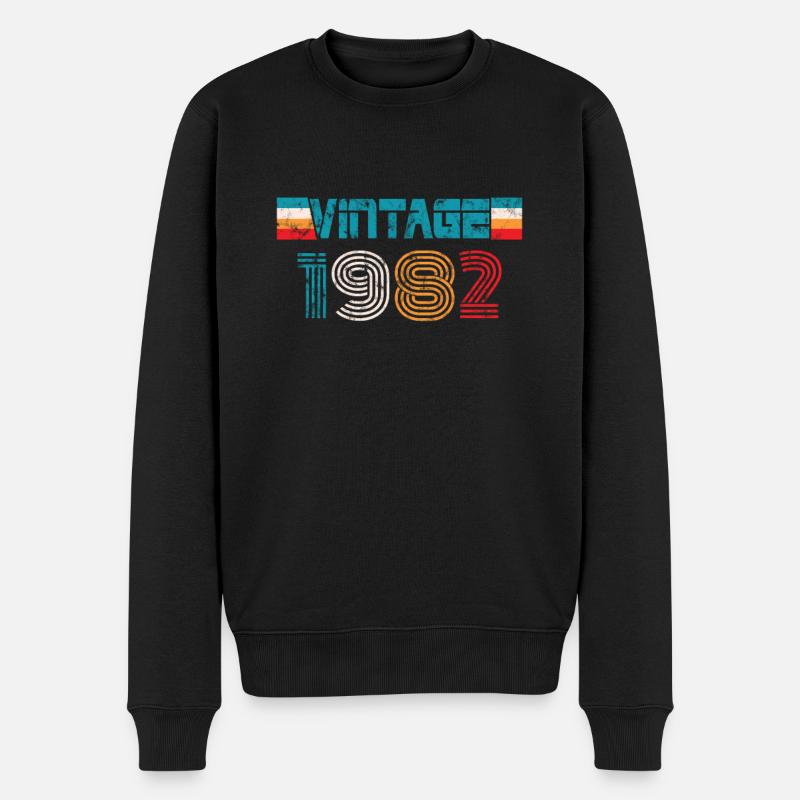 Millésime anniversaire 1982 - Pull Premium bio Homme - noir