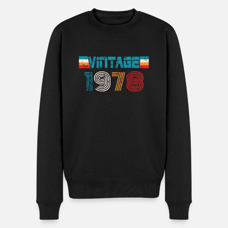 Millésime anniversaire 1978 - Pull Premium bio Homme - noir