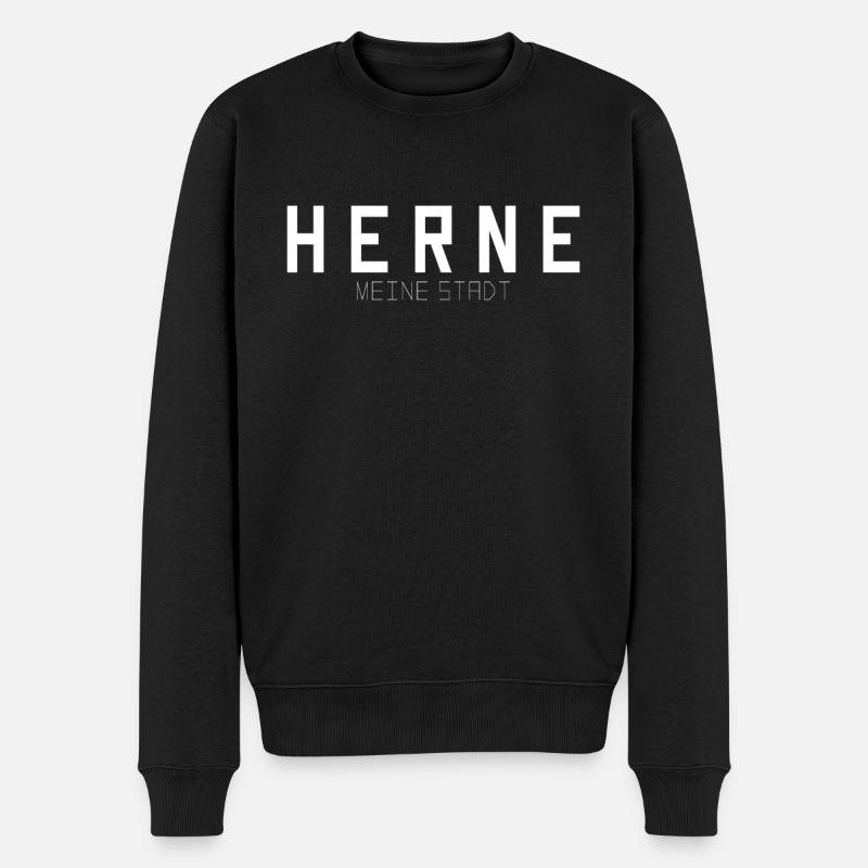 Herne Ma ville - Pull Premium bio Homme - noir