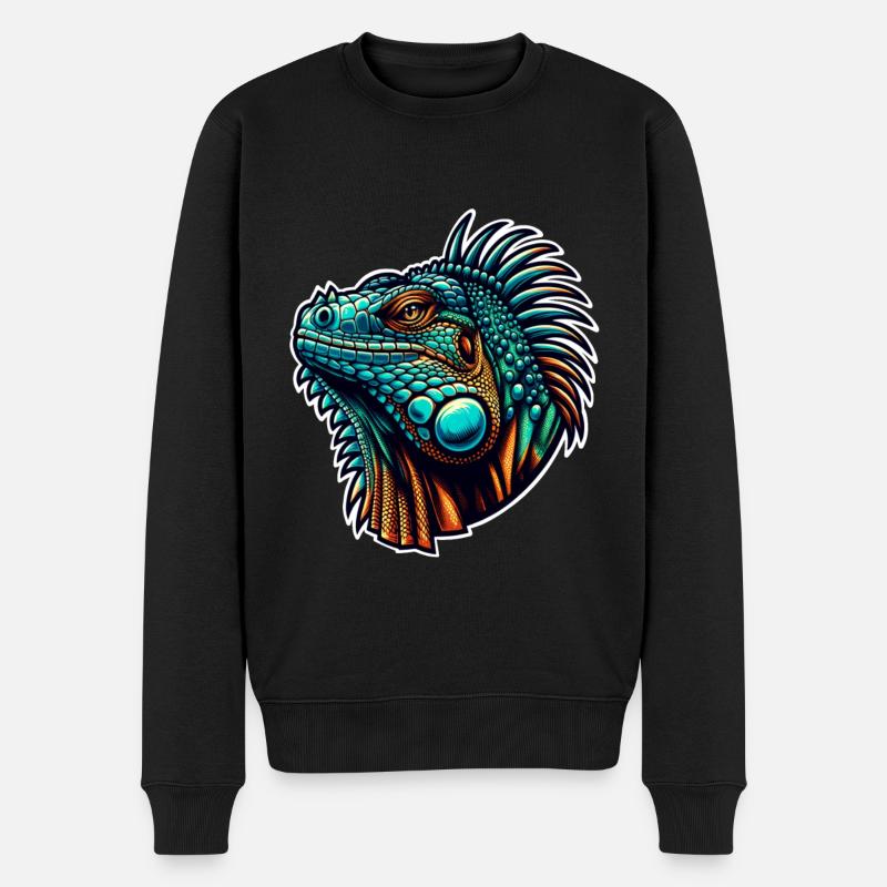 Iguane - Pull Premium bio Homme - noir