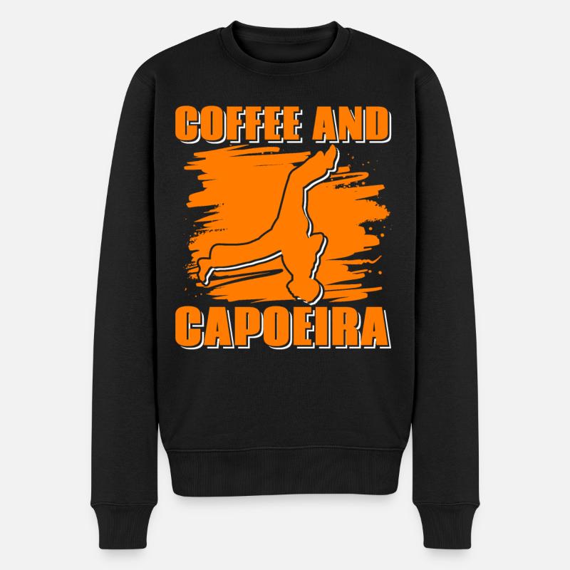 Café et Capoeira - Pull Premium bio Homme - noir