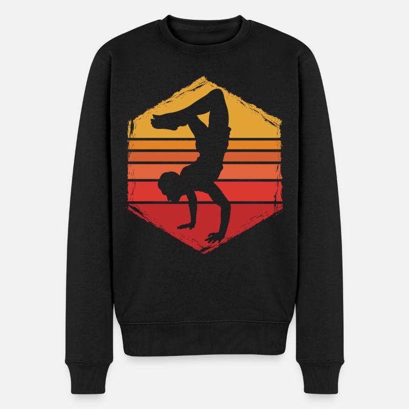 Capoeira - Männer Premium Bio Pullover - Schwarz