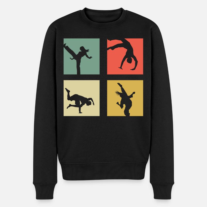 Capoeira - Pull Premium bio Homme - noir