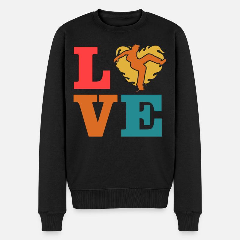 L’amour de la capoeira - Pull Premium bio Homme - noir