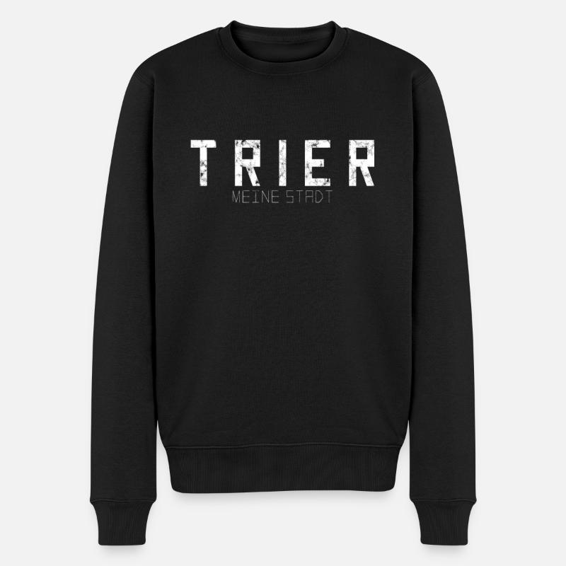 Trèves Ma ville - Pull Premium bio Homme - noir