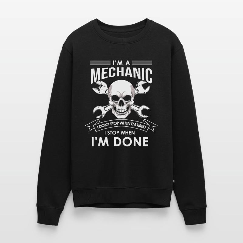 Car mechanic mechatronics technician screwdriver sayings Men's Premium Organic Jumper