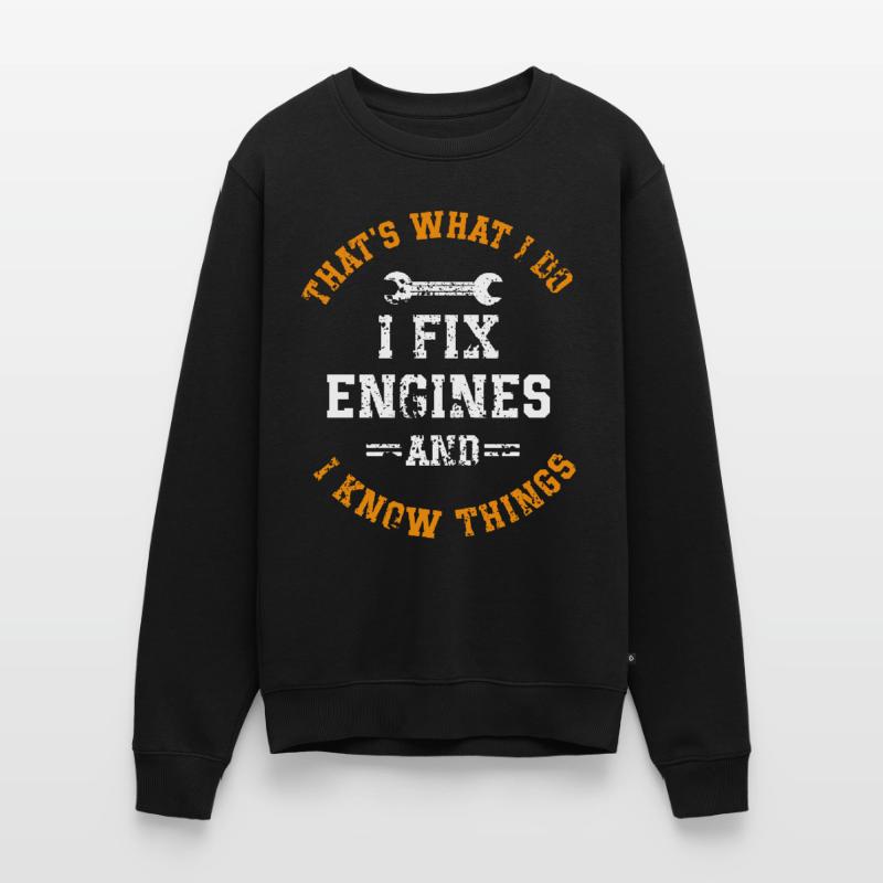 Car mechanic mechatronics technician screwdriver sayings Men's Premium Organic Jumper