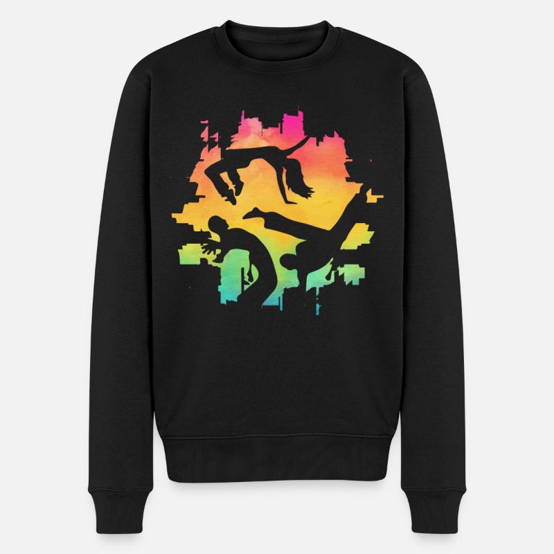 Capoeira - Pull Premium bio Homme - noir