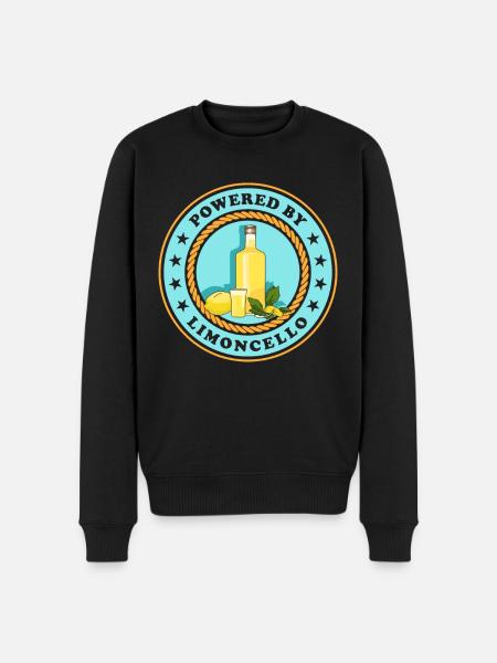 Limoncello Liqueur | Lemon Liqueur Gift - Men's Premium Organic Jumper - black