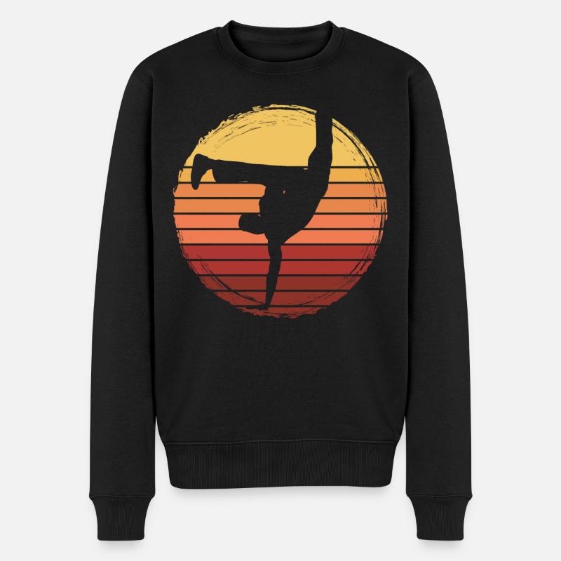 Capoeira - Männer Premium Bio Pullover - Schwarz