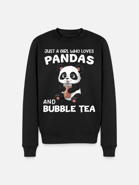 Panda Panda Bear Funny - Men's Premium Organic Jumper - black