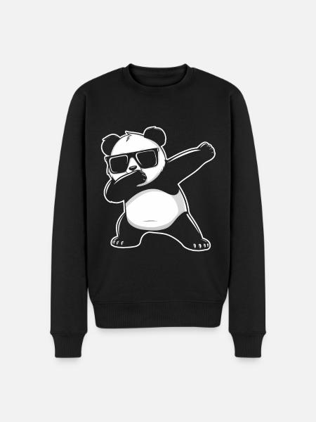 Panda Panda Bear Funny - Men's Premium Organic Jumper - black
