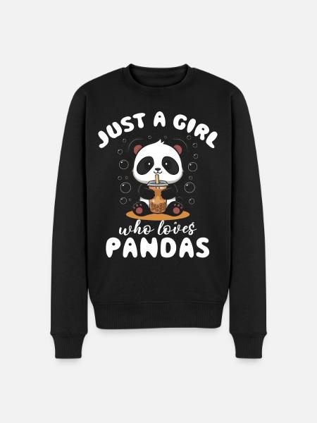Panda Panda Bear Funny - Men's Premium Organic Jumper - black