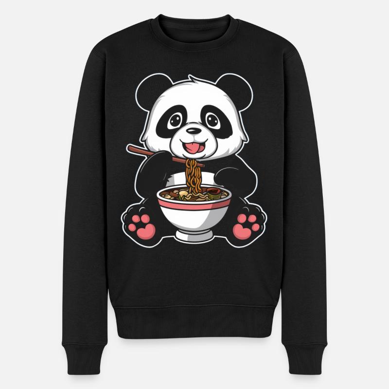 Panda Panda Ours Drôle - Pull Premium bio Homme - noir