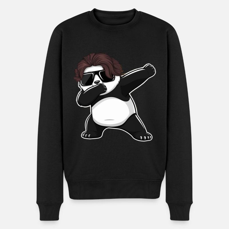 Panda Panda Ours Drôle - Pull Premium bio Homme - noir
