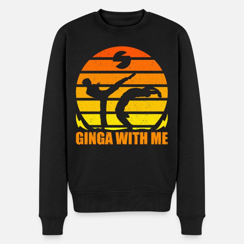 Capoeira ginga avec moi - Pull Premium bio Homme - noir