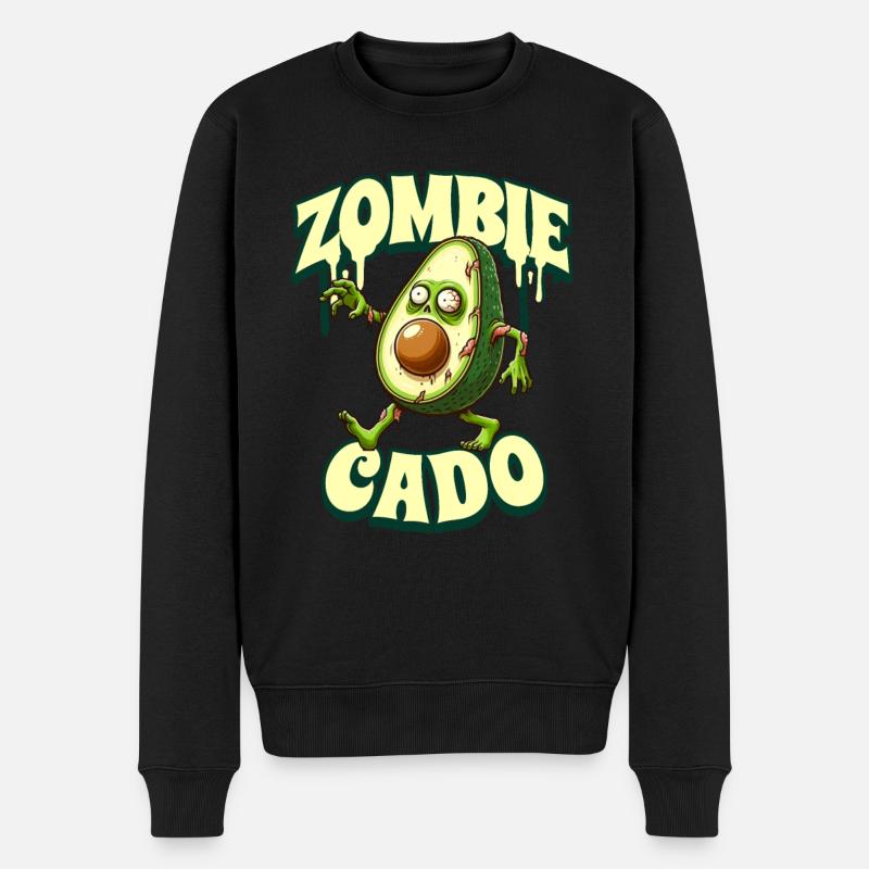 Zombie Avocado Zombie Cado - Men's Premium Organic Jumper - black