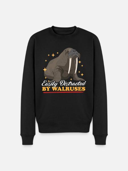 Walrus Walrus Gift - Men's Premium Organic Jumper - black