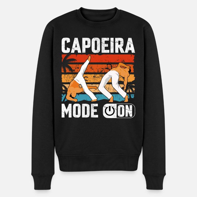 Mode Capoeira activé - Pull Premium bio Homme - noir