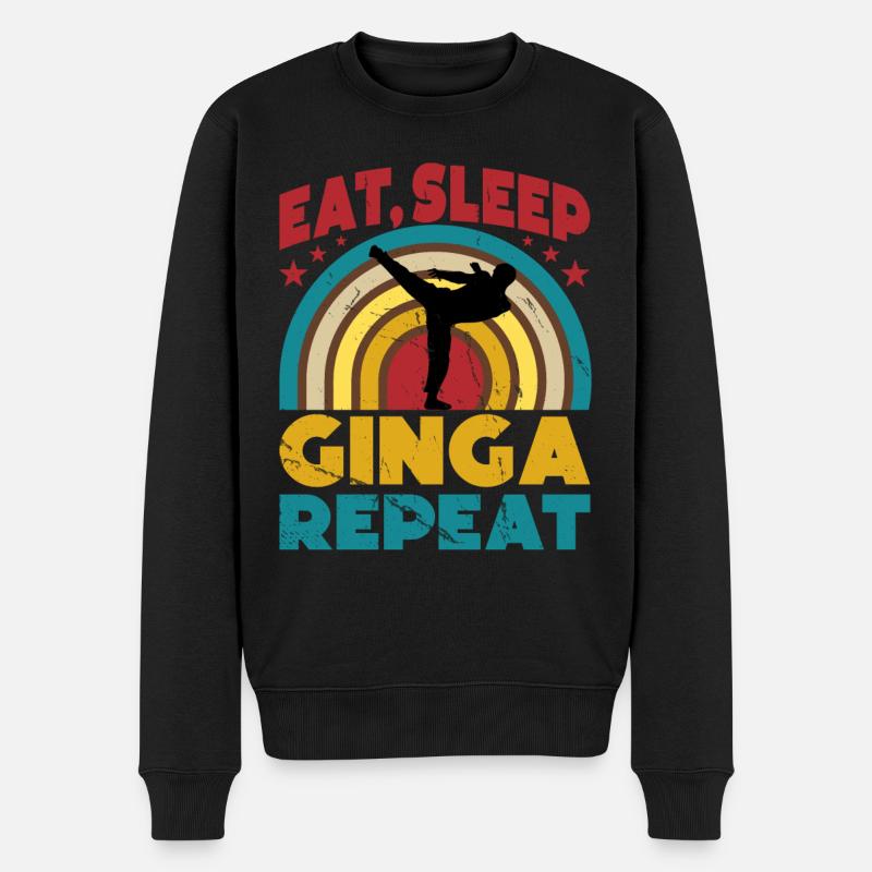 Manger Dormir Ginga Répéter - Pull Premium bio Homme - noir