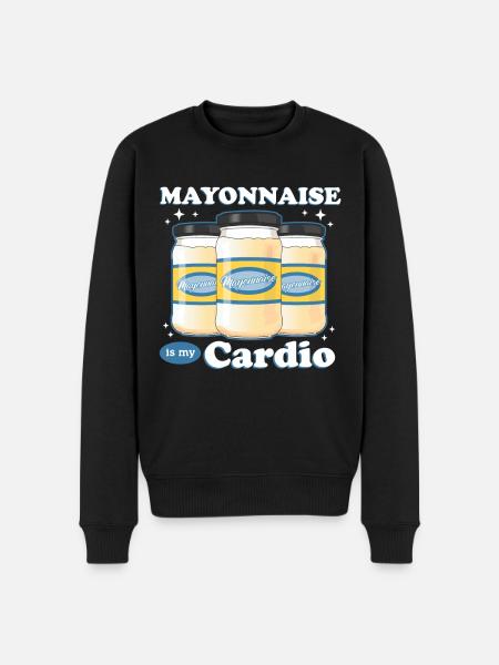 Mayonnaise Mayo Lover Gift - Men's Premium Organic Jumper - black