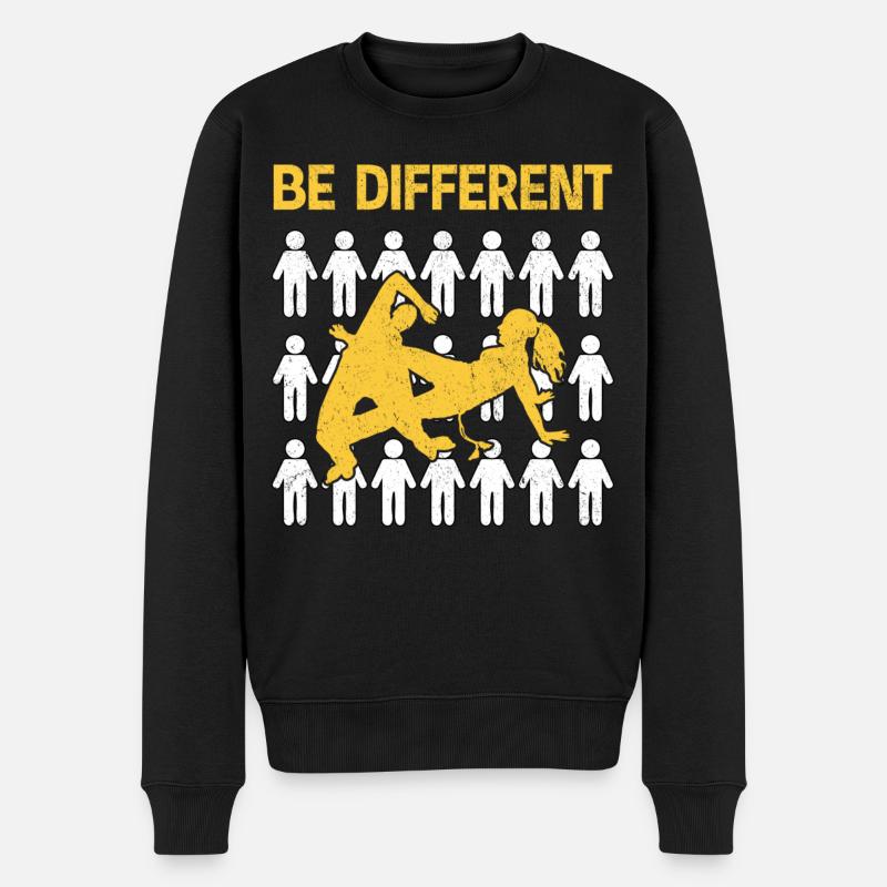 Capoeira Be Different - Pull Premium bio Homme - noir