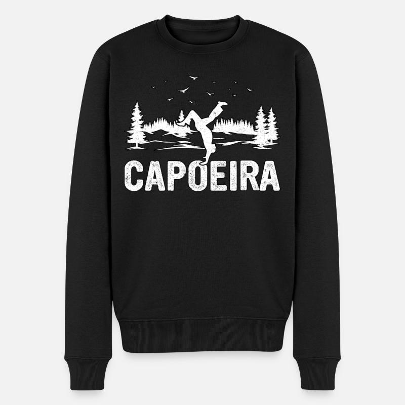 Capoeira - Pull Premium bio Homme - noir