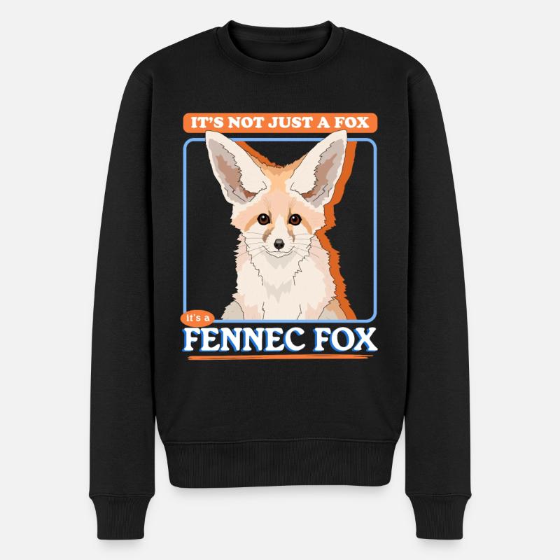 Fennek Fuchs | süße Wüstenfüchse Geschenke - Männer Premium Bio Pullover - Schwarz