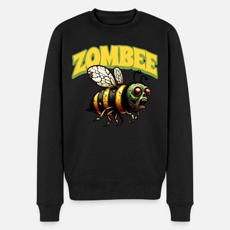 Abeille zombie Zombee - Pull Premium bio Homme - noir