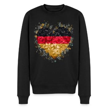 Allemagne Allemagne Allemand GER Almanya Alemania - Pull Premium bio Homme - noir - Devant - Nico (187cm)