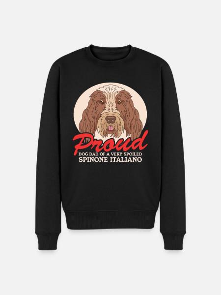 Spinone Italiano Dad Gift - Men's Premium Organic Jumper - black