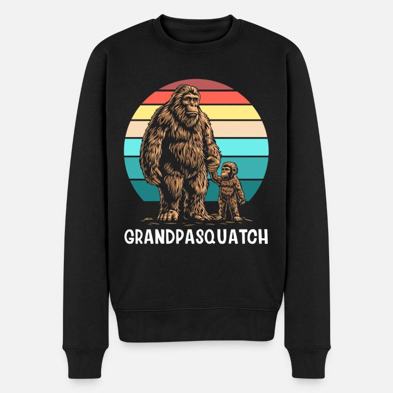Grand-père Squatch - Pull Premium bio Homme - noir