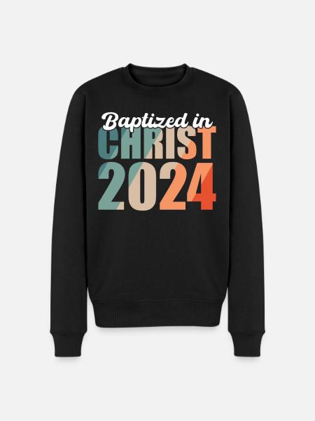 Baptized In Christ 2024 - Men's Premium Organic Jumper - black