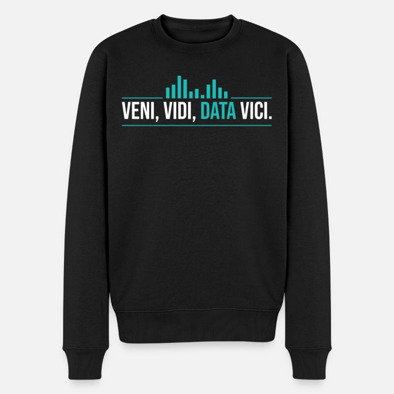 Veni, Vidi, Data Vici Statisticien - Pull Premium bio Homme - noir