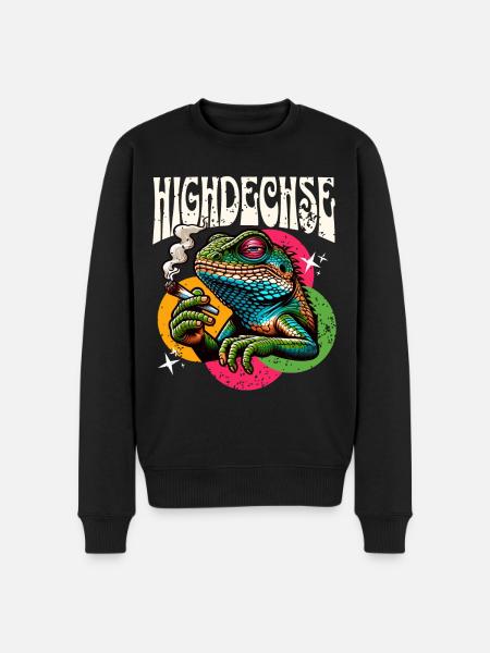 High Lizard Lizard Reptiles - Men's Premium Organic Jumper - black