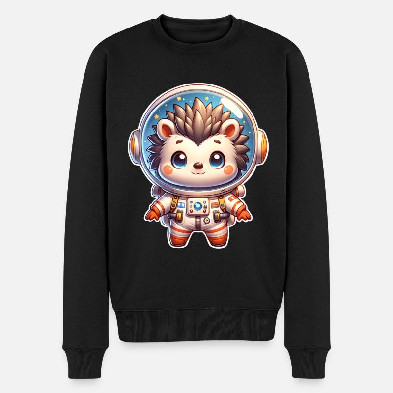 Hérisson Astronaute - Pull Premium bio Homme - noir