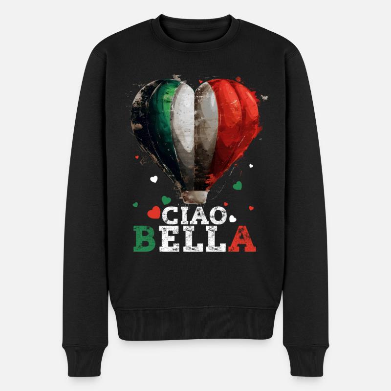 Ciao Bella - Pull Premium bio Homme - noir