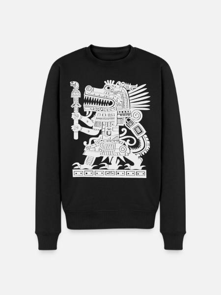Maya-gud Maya-mytologi Gamle Gud - Økologisk premium-sweatshirt til mænd - sort
