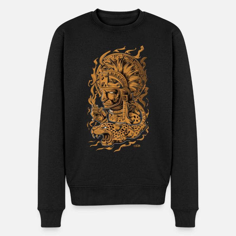 Dieu aztèque Mythologie ancienne Tezcatlipoca - Pull Premium bio Homme - noir